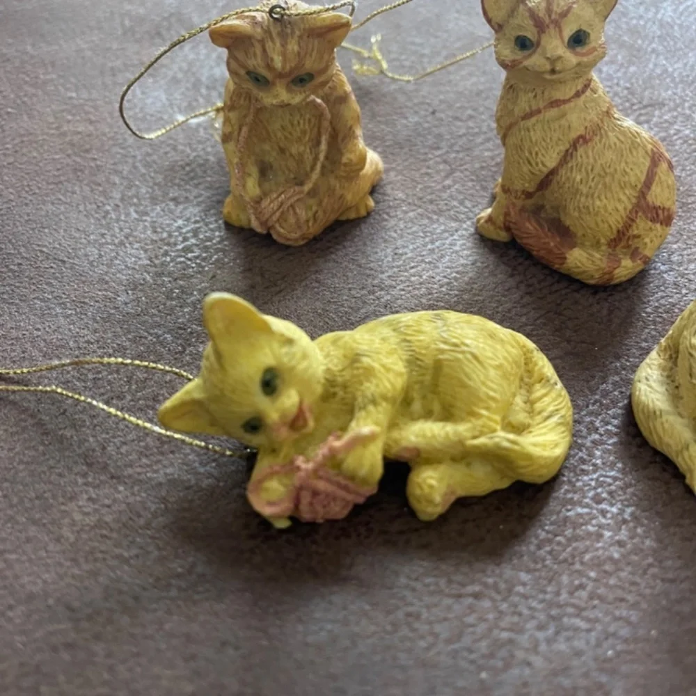 Christmas Ornaments Cats Set of 4 pcs